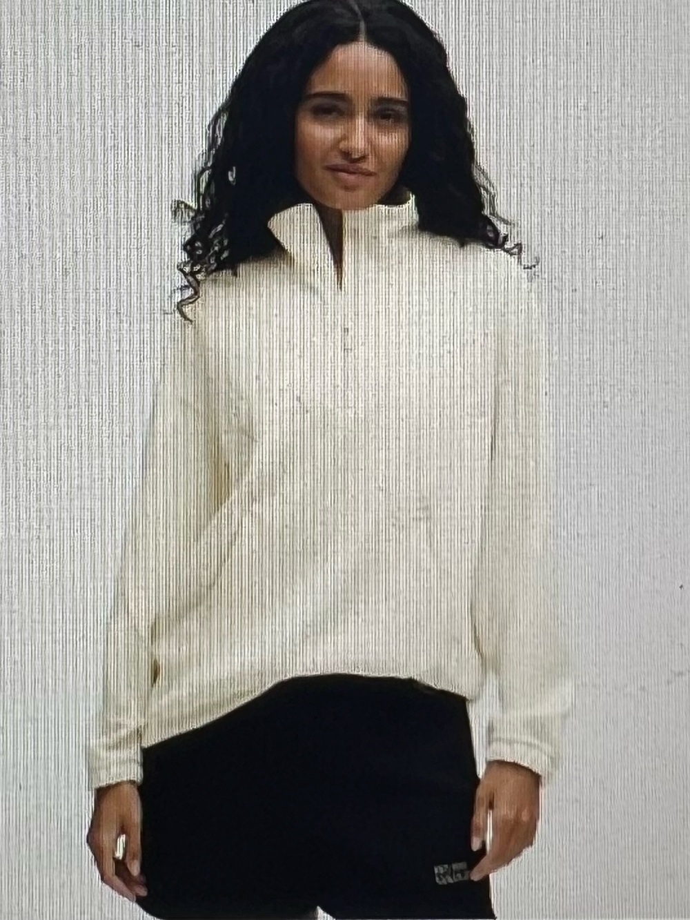 lululemon athletica Cream Quarter-Zip Pullover